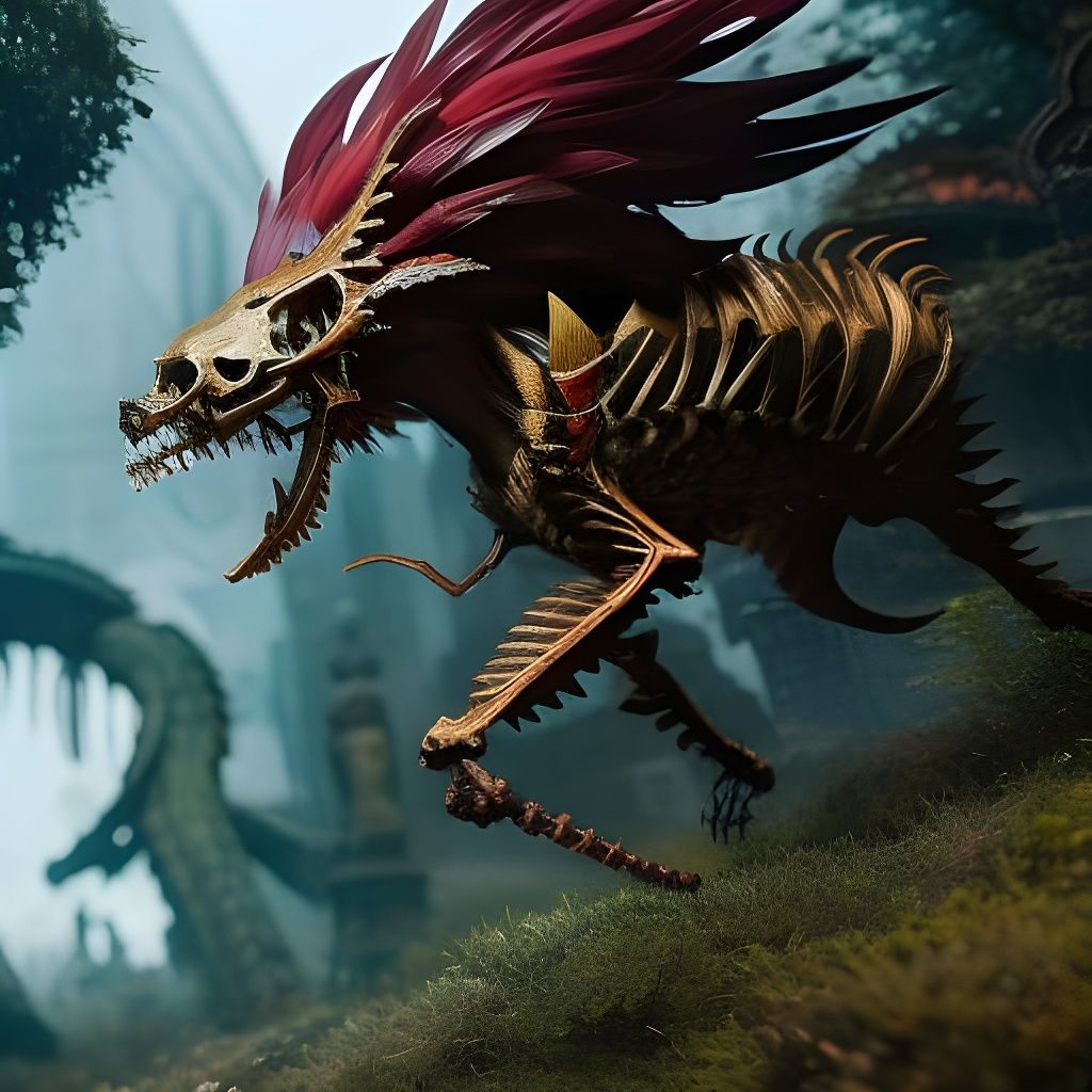 Anime Skeleton Monster with Día de los Muertos Makeup