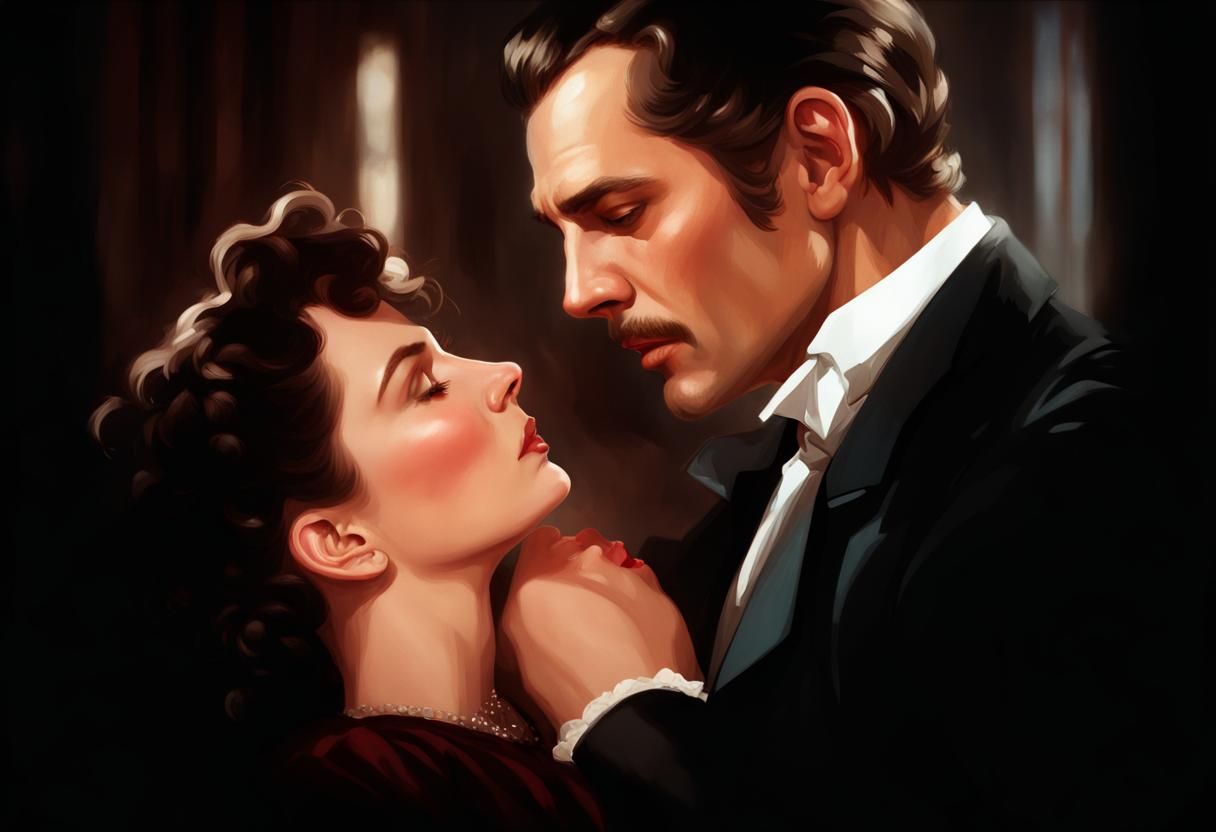 gone with the wind: Scarlett and Rhett