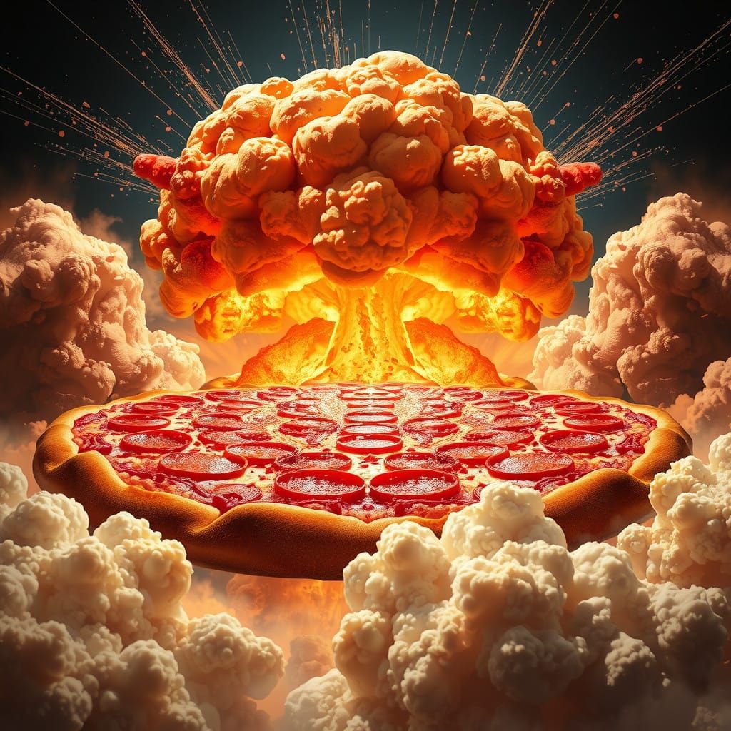 A peperoni pizza nuclear