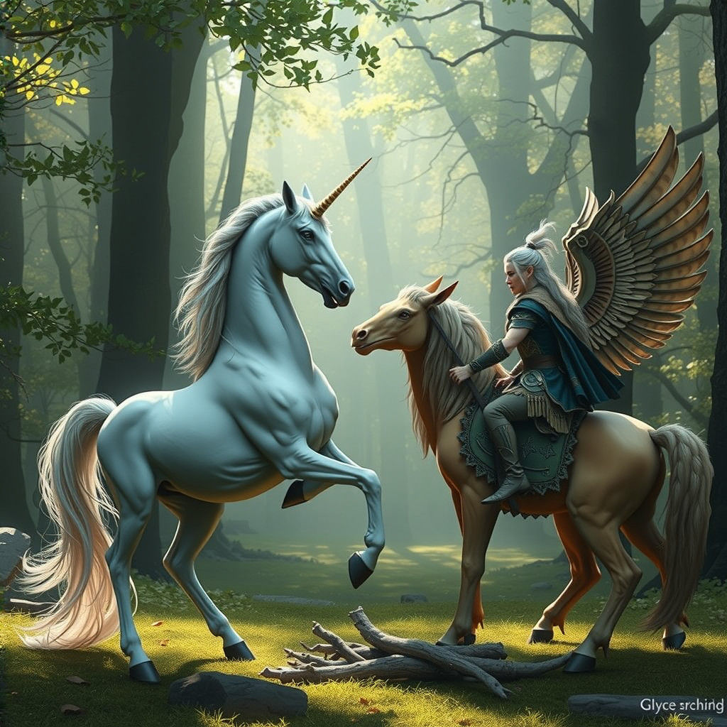 Mythic Beasts Unite in Hyperrealistic Fantasy