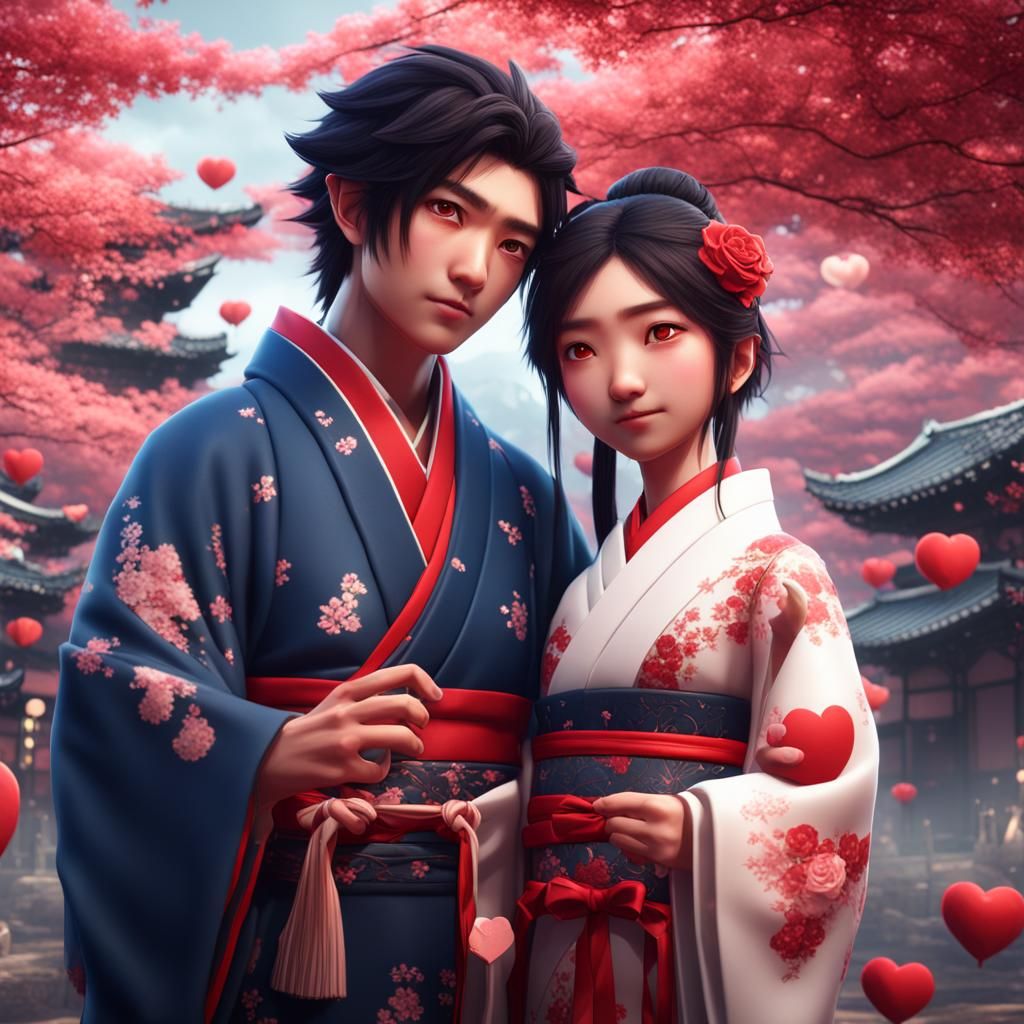 Cute Japanese Valentine's Day Couple