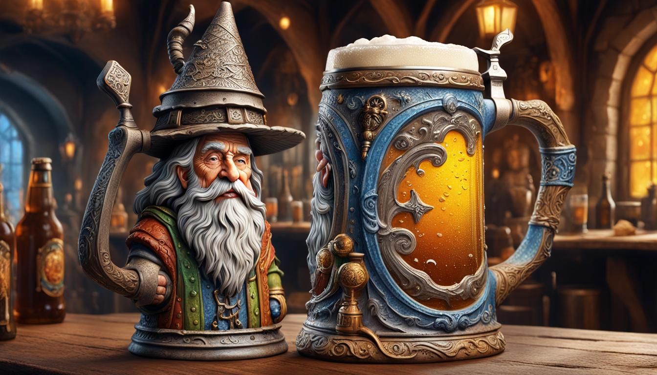 Wizard Beer Stein at the Tavern