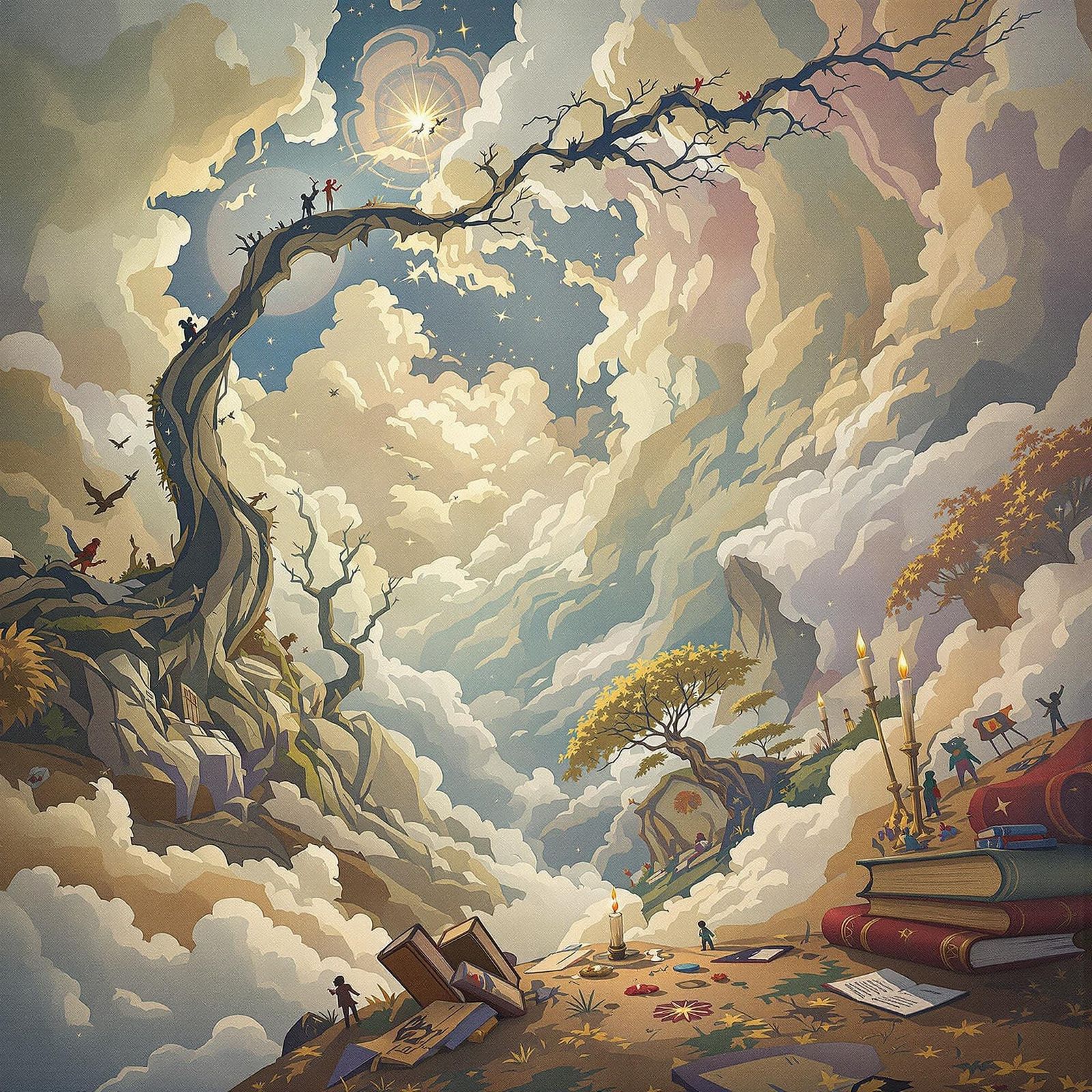 Whispers of Shared Wisdom in a Dreamlike Literary Realm