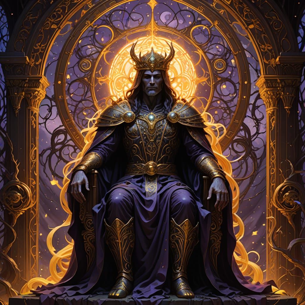 Majestic God of the Void in Dark Fantasy Style