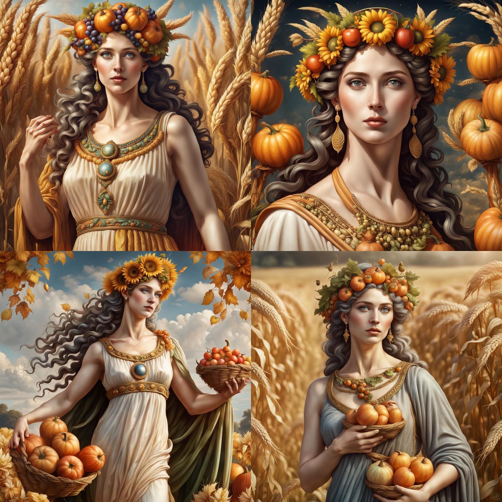 Demeter, Goddess of the Harvest: 8K Portrait