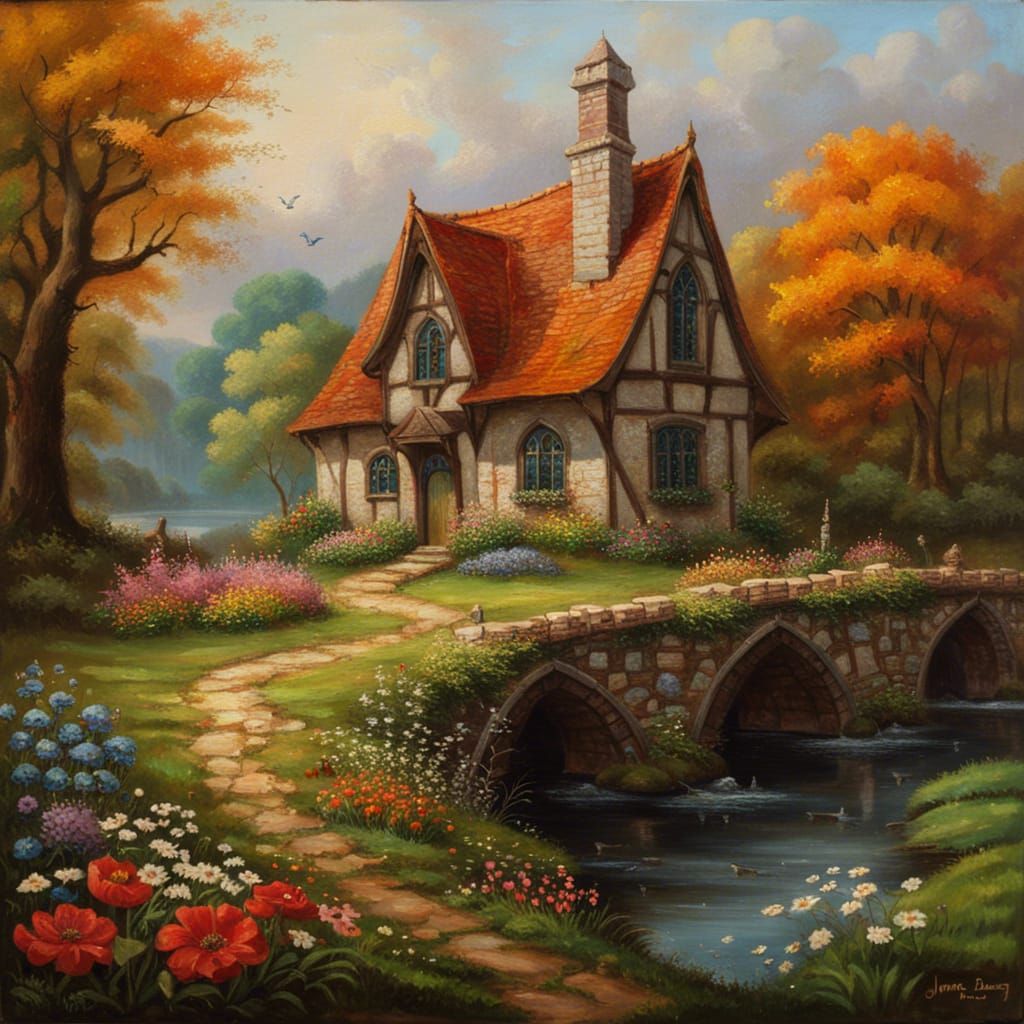 Cottagecore Fairytale House in a Magical Forest