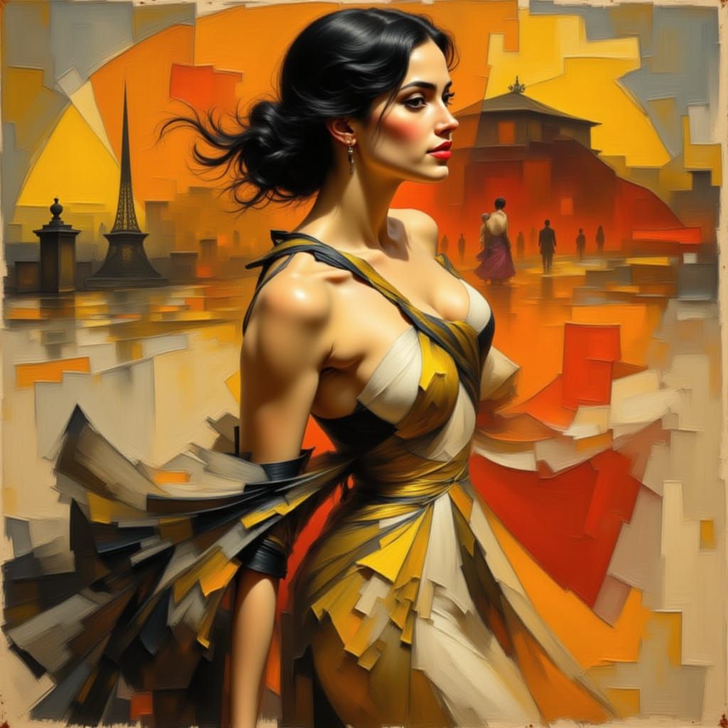 Enigmatic Women in Dynamic Motion, Virtuoso Style