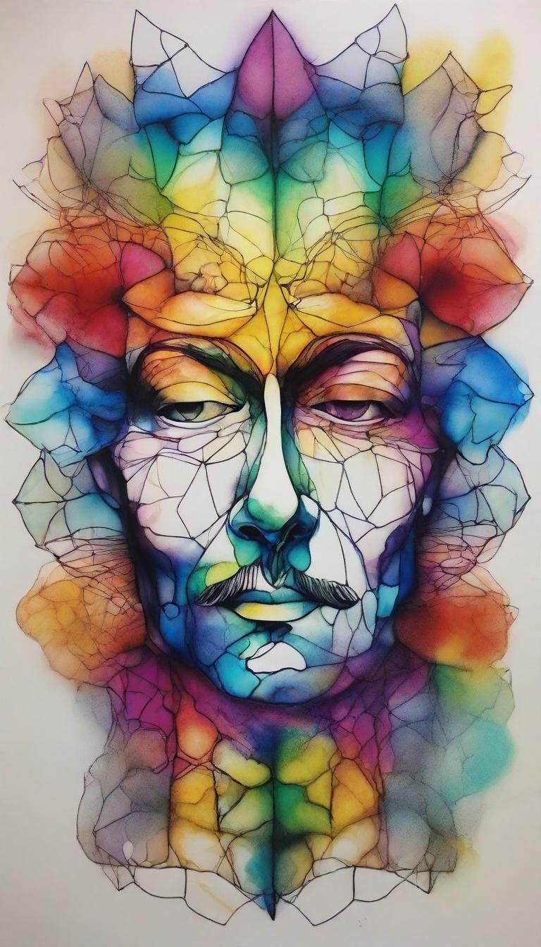 3D Reasons and Lies in Alcohol Inks Style