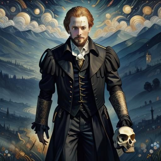 Shakespeare’s Hamlet painted by Van Gogh