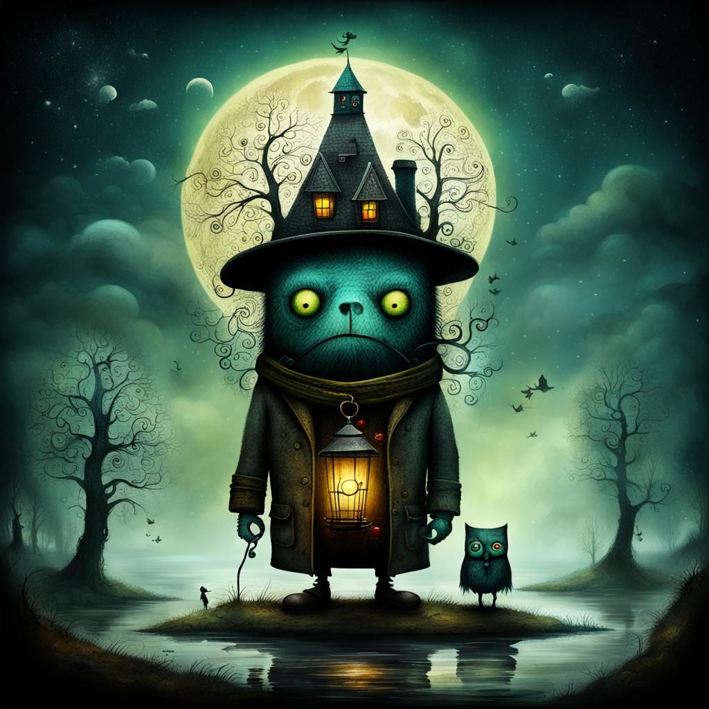 Fantastical Creature in Whimsical Style