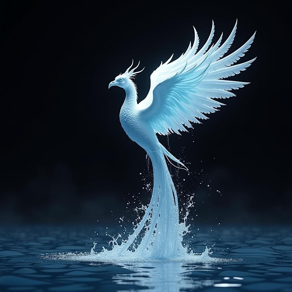 Water Phoenix Rising from the Sea