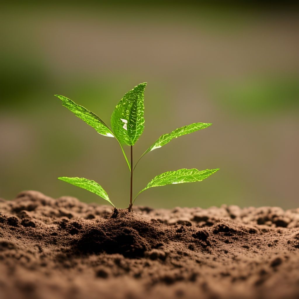 Sapling Emerges: Professional Photography with Bokeh