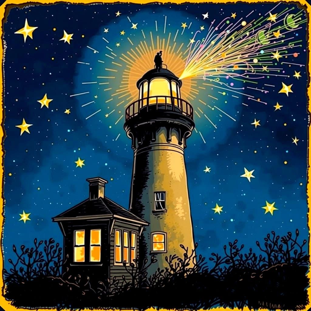 Starry Sky at the Lighthouse