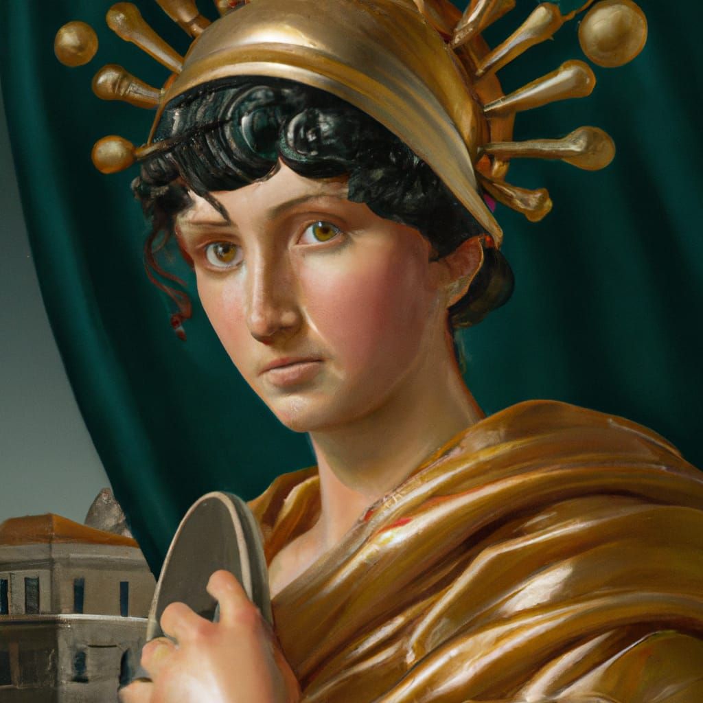 Roman Woman Portrait in Gerrit van Honthorst Style