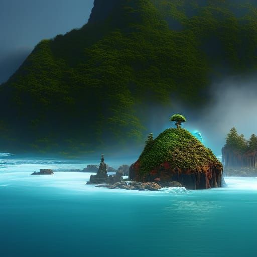 Candyland Girl in Blue Dress: Fantasy Art