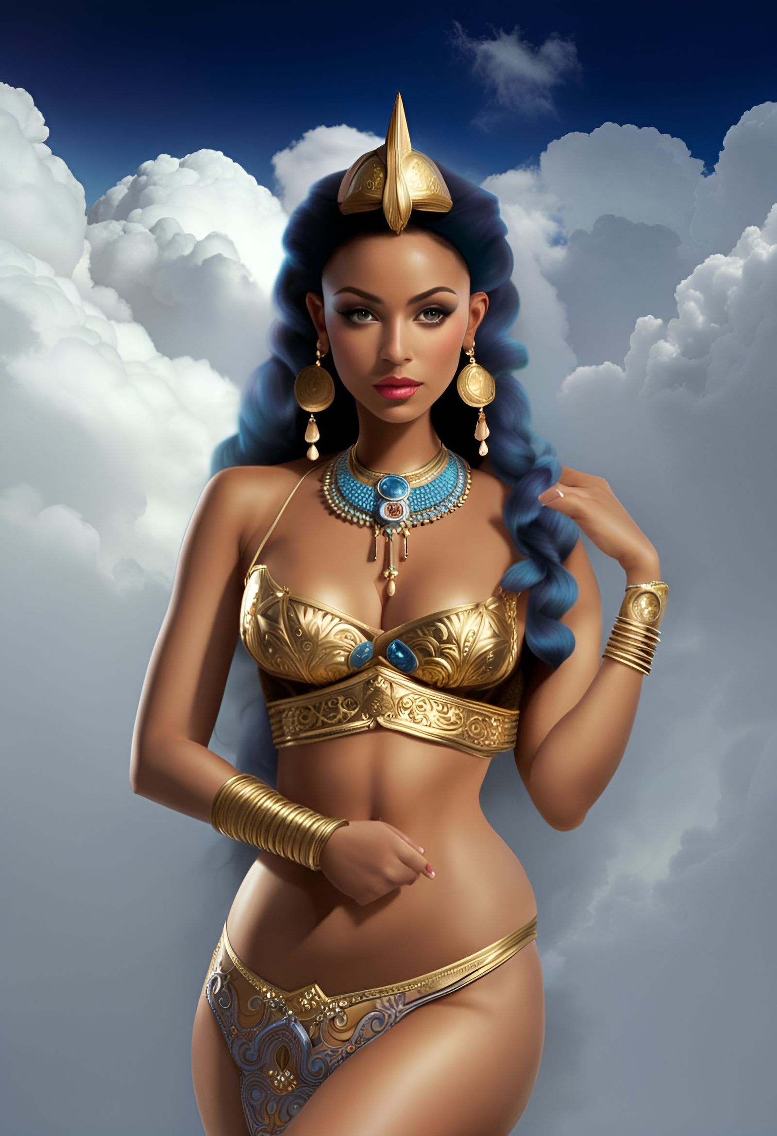 Beautiful Cloud Goddess in Sharp Focus