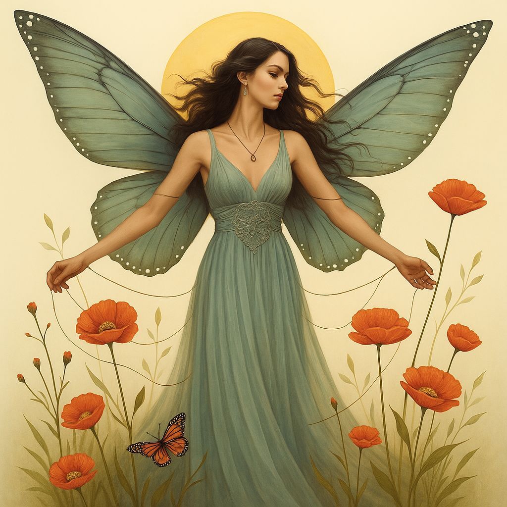 Surreal Heart in a Fantasy Landscape