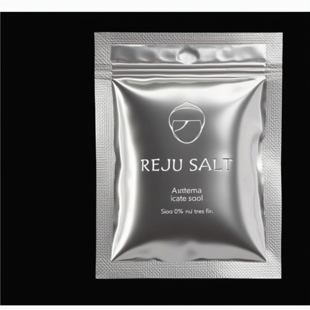 Luxurious Reju Salt Bath Salt Packaging in Pastel Hues
