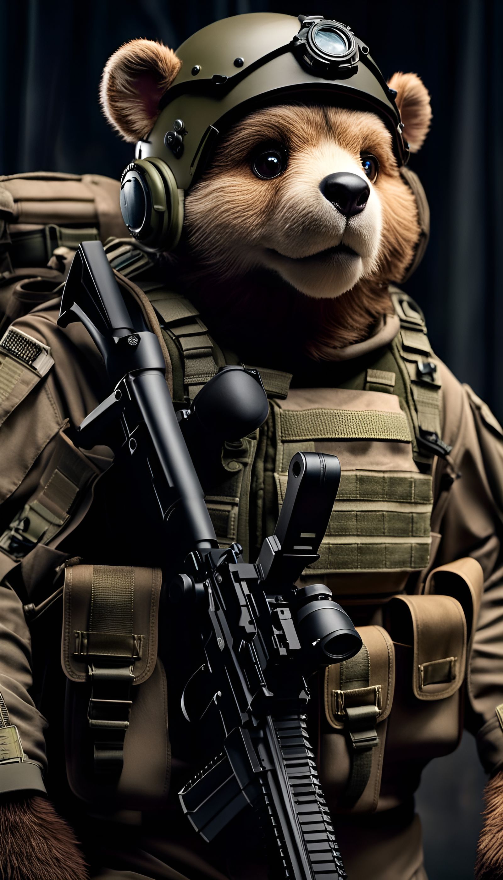 Tactical Care Bear: Hyperrealistic Special Forces Action