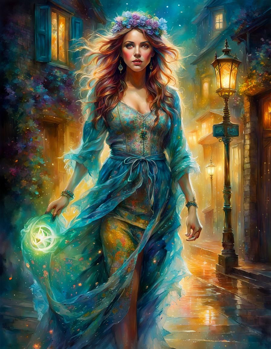 Beautiful Ghost Portrait in Fairytale Style