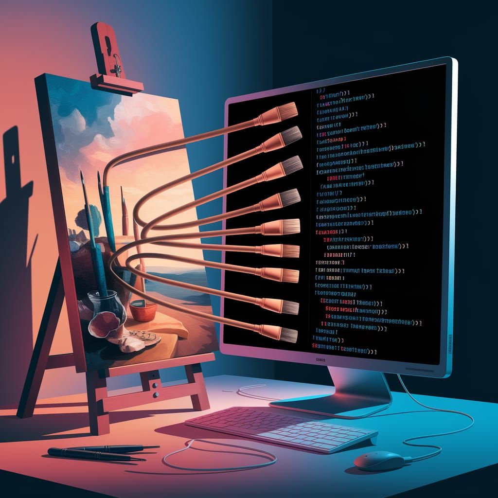 Surreal Painting Transforms to Digital Screen