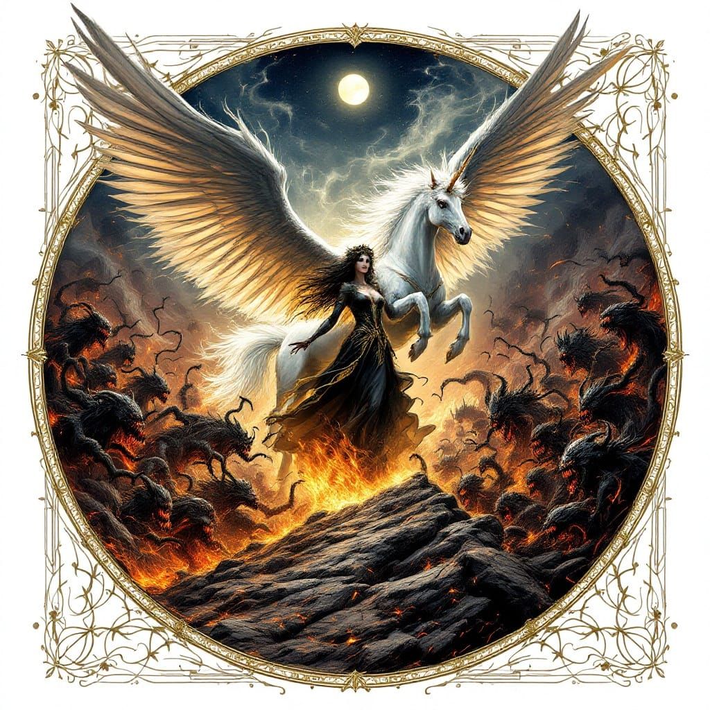 Goddess of the Damned Triumphs Over Hellish Horde in Medieva...