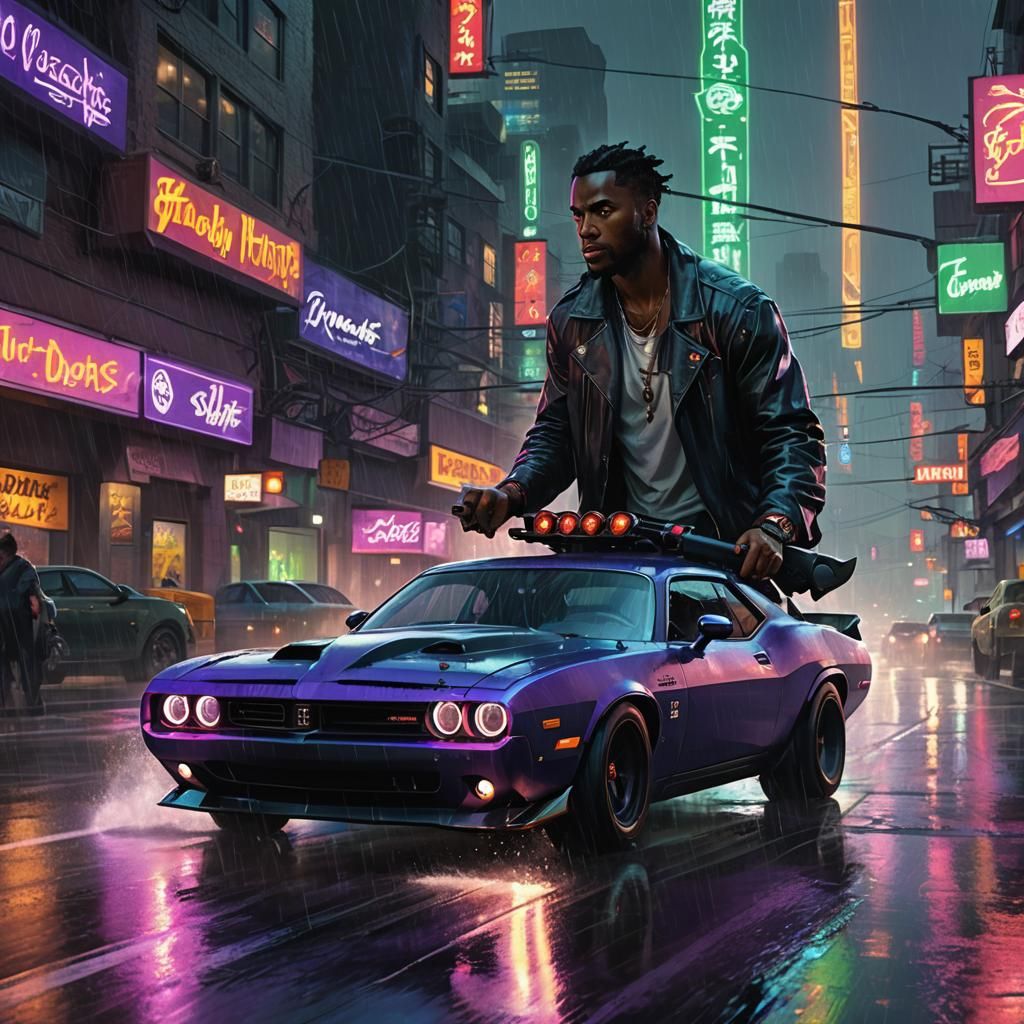 Neon Highway: Hellcat Fantasy Concept Art