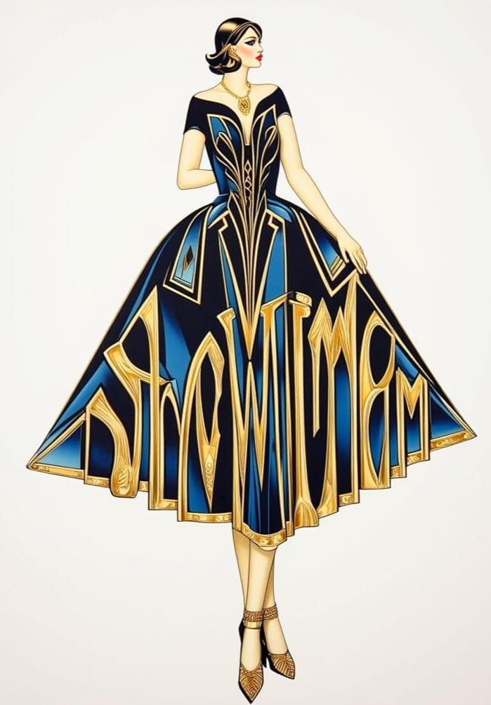 Art Deco Fashion Illustration