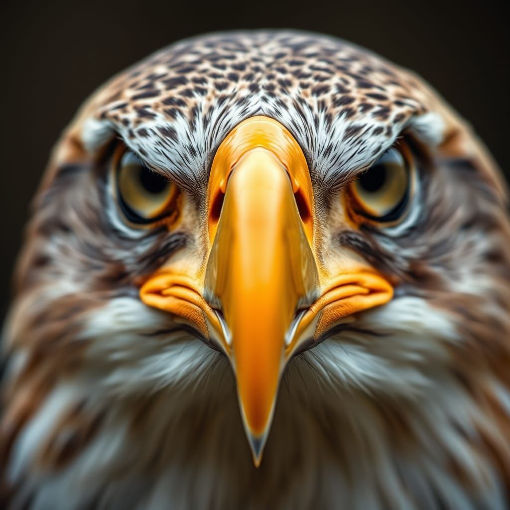 Eagle's Intense Stare, Ready to Strike