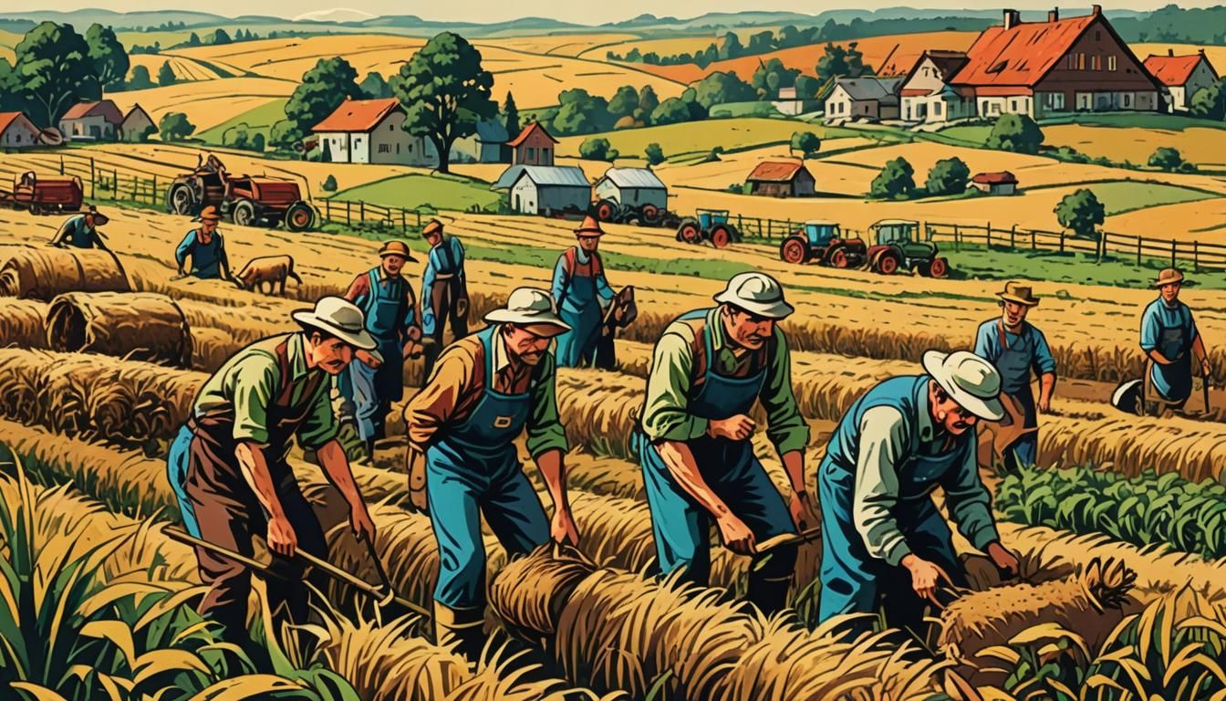 Polish School of Posters: Farmers in Communist Poland