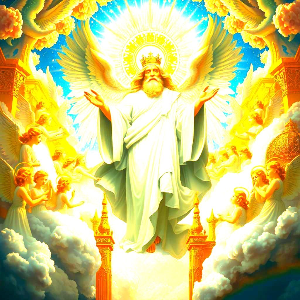 Surreal Divine Realm Reveals Heavenly Kingdom