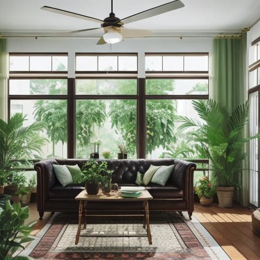 Plant-Filled Living Room: Professional Photography