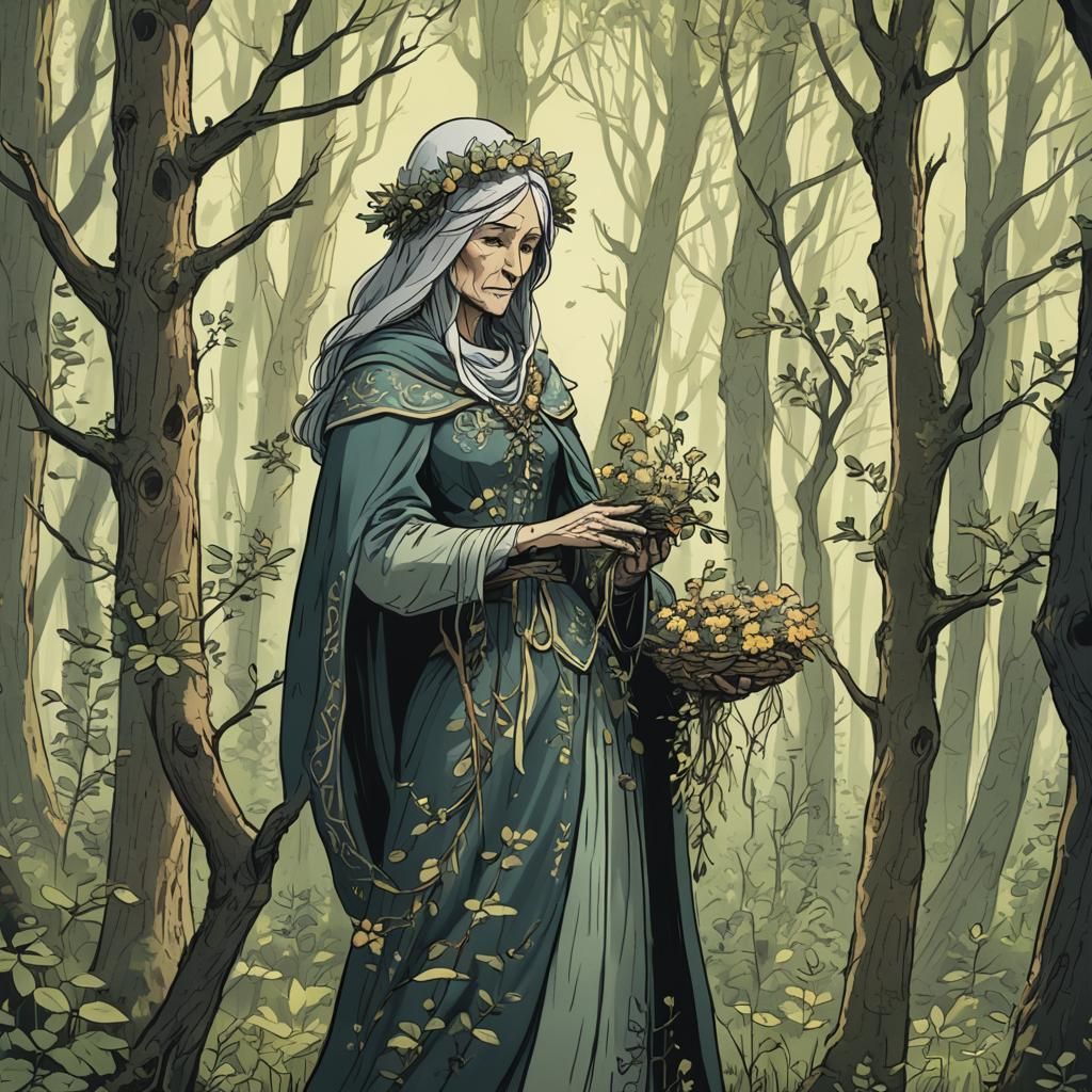 Ethereal Portrait in Whispering Woods