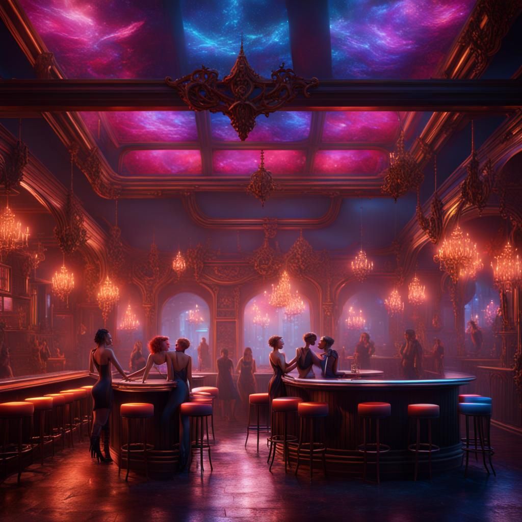 Sapphic Dance in Fantastical Gay Bar