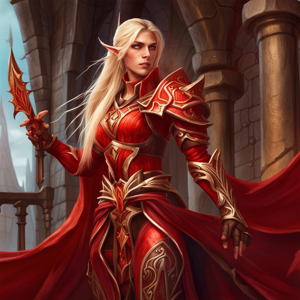 Blood Elf Assassin in Fantasy Concept Art