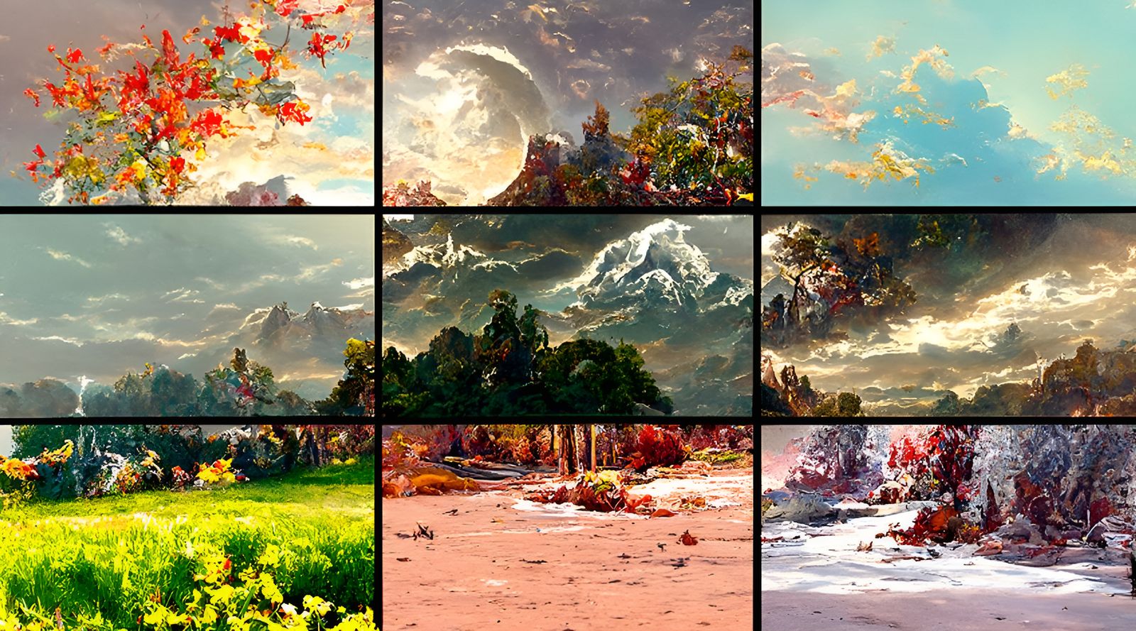 Detailed Landscape Art Collection in Hyperrealism