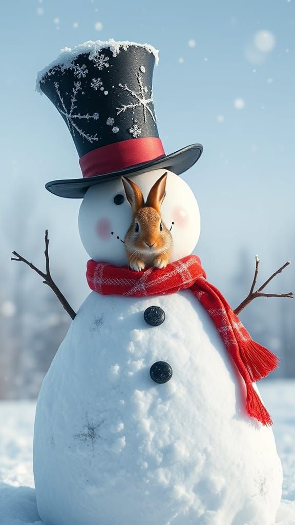 Frosty's Whimsical Winter Companion