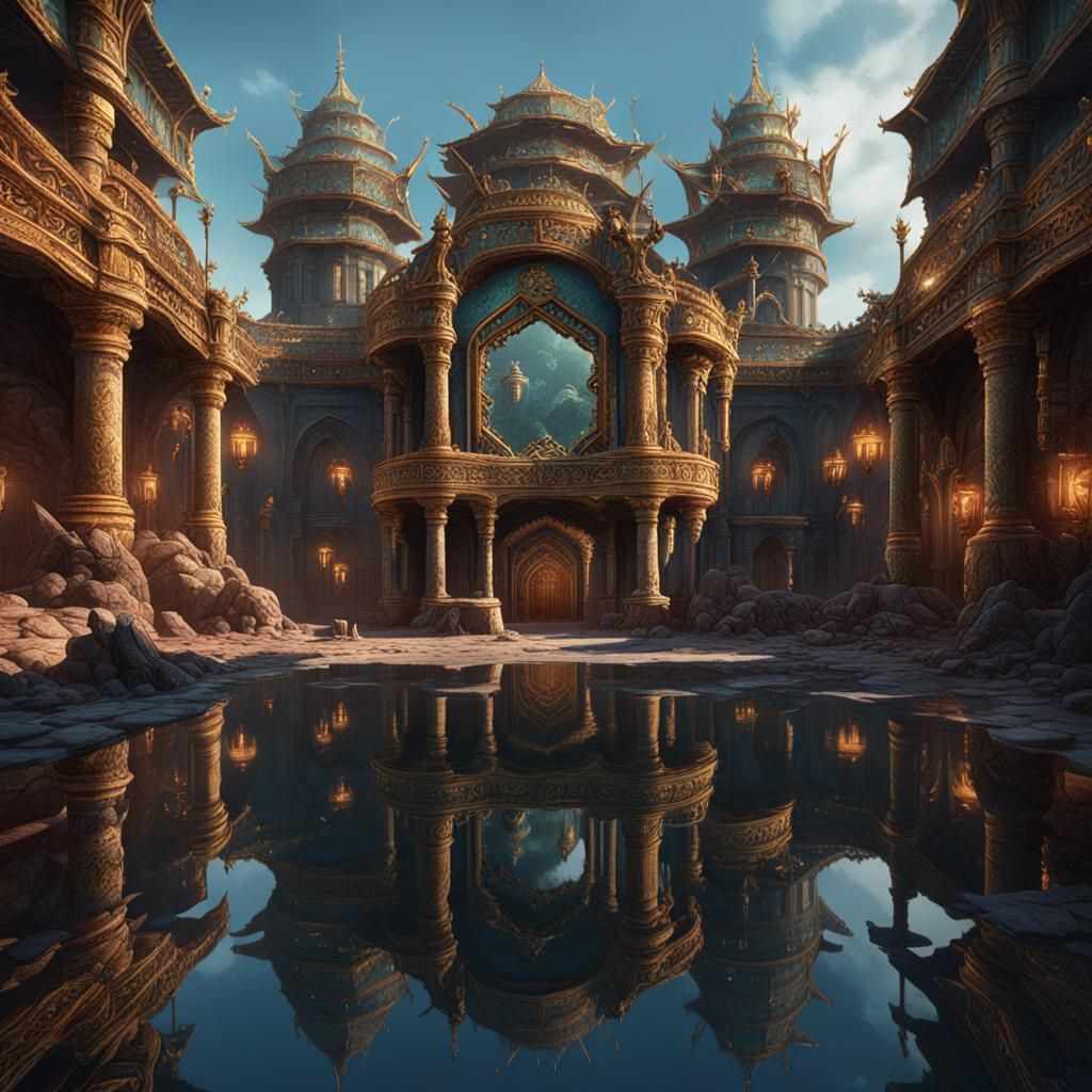 Mirrors of Tuzun Thune: Detailed Fantasy Art
