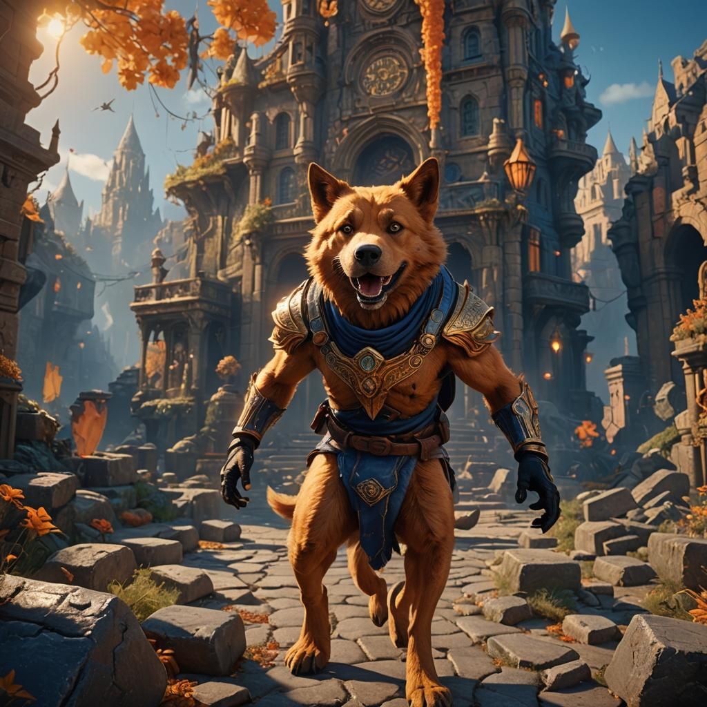 Ishow as Fantasy Speedrunner in Digital Painting