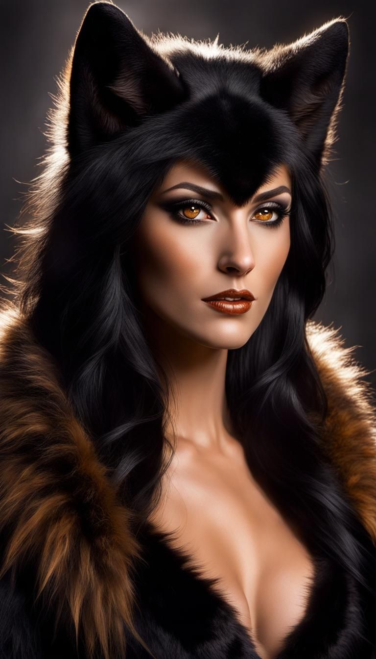A beautiful portrait of werewolf Paget Brewster
