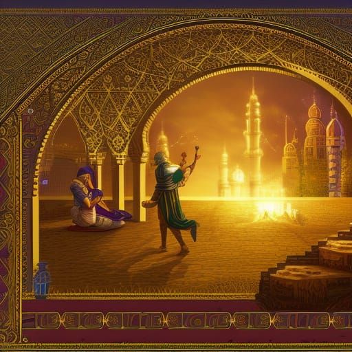 Cyberpunk Arabian Nights: High Definition Image Series