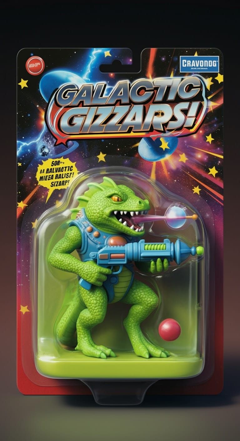 Galactic Gizmazz in Retro-Futuristic Packaging