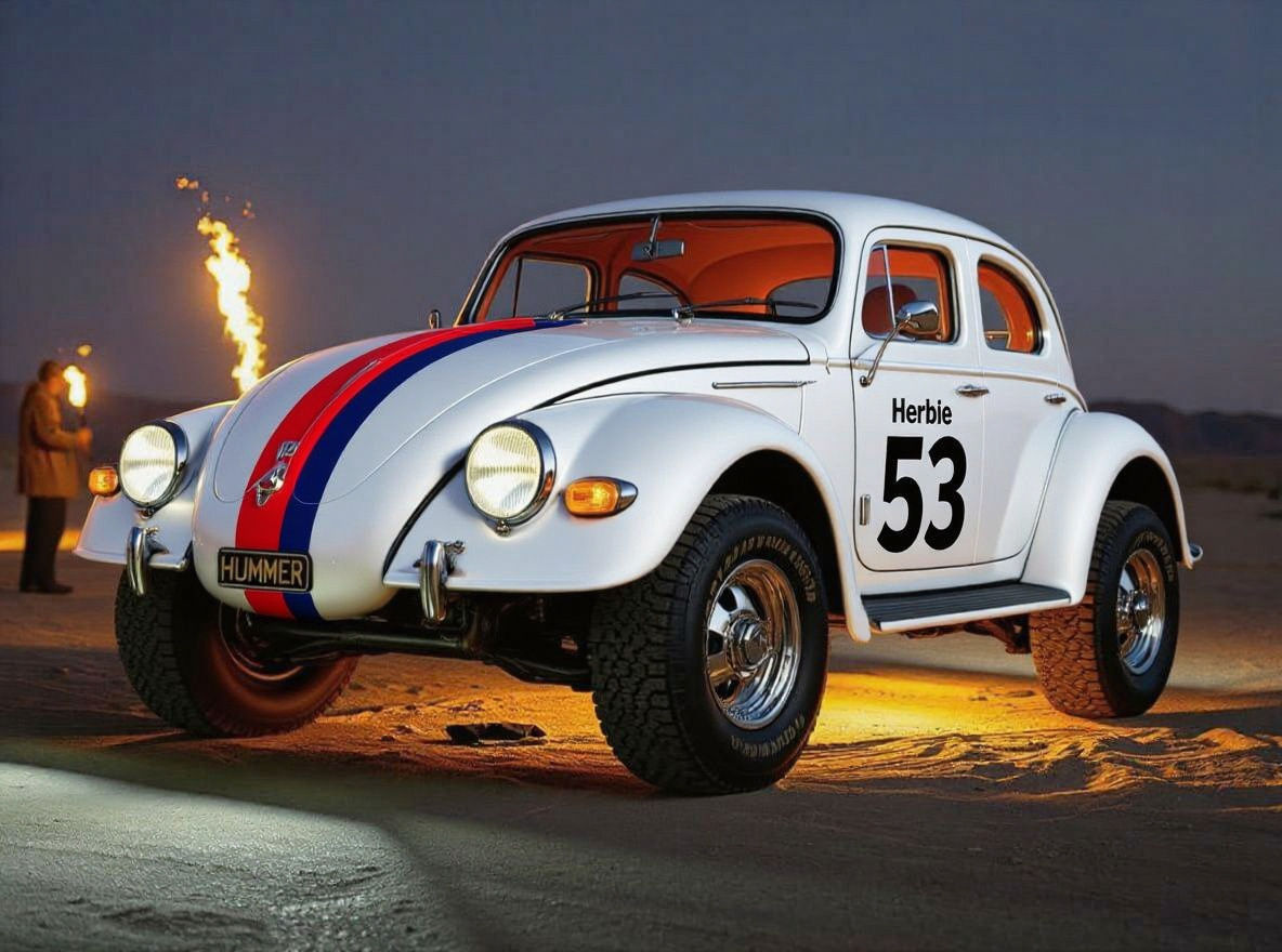 Steampunk Humvee Limousine at Futuristic Desert Festival
