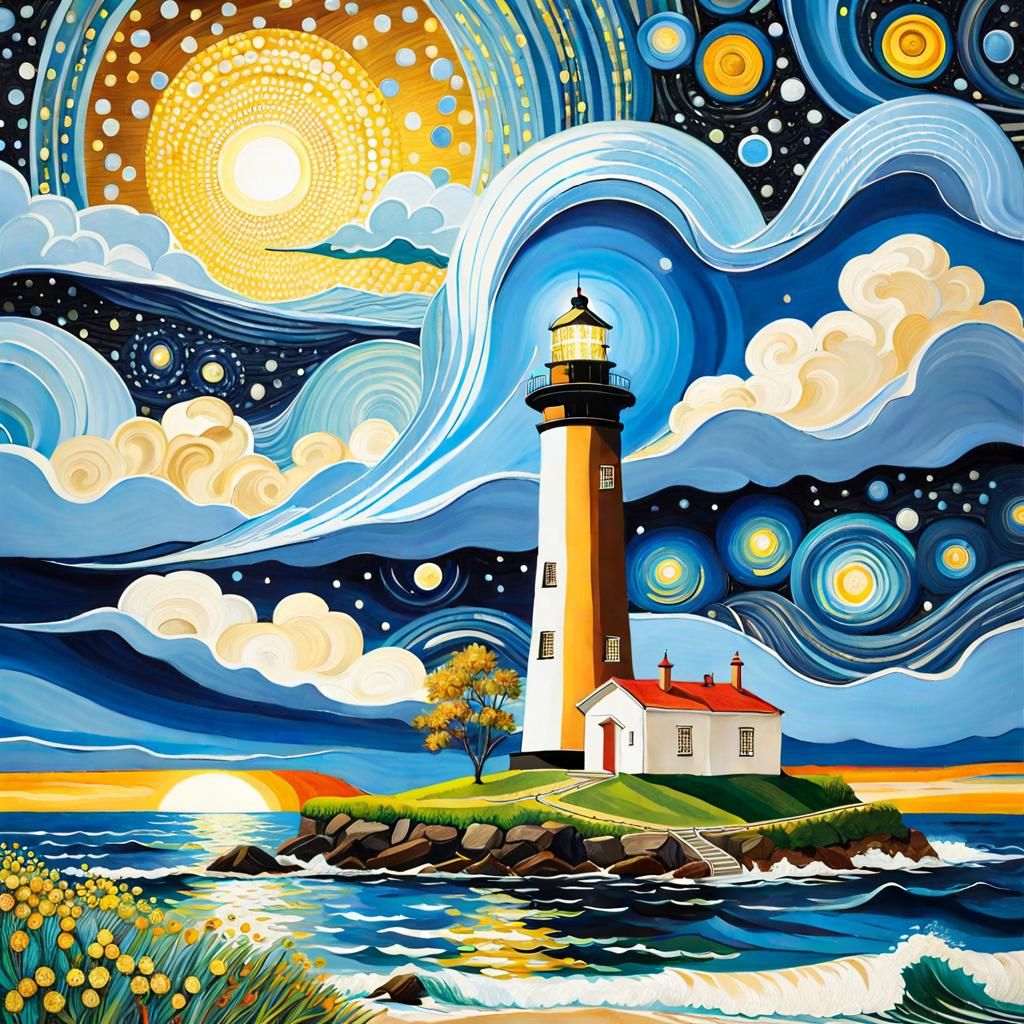 Evocative Mixed Media Encaustic Painting with Filigree Embel...