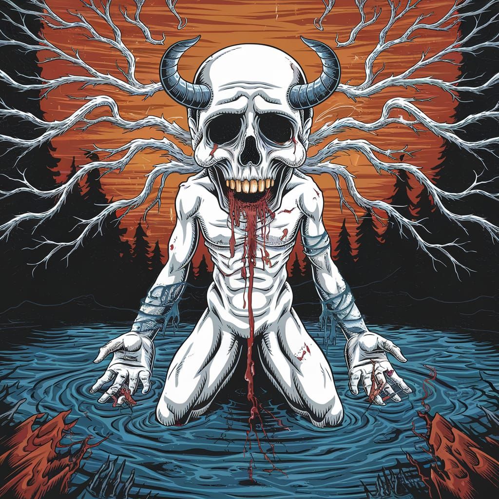 Drowning in a Sea of Despair as a Demon Rises