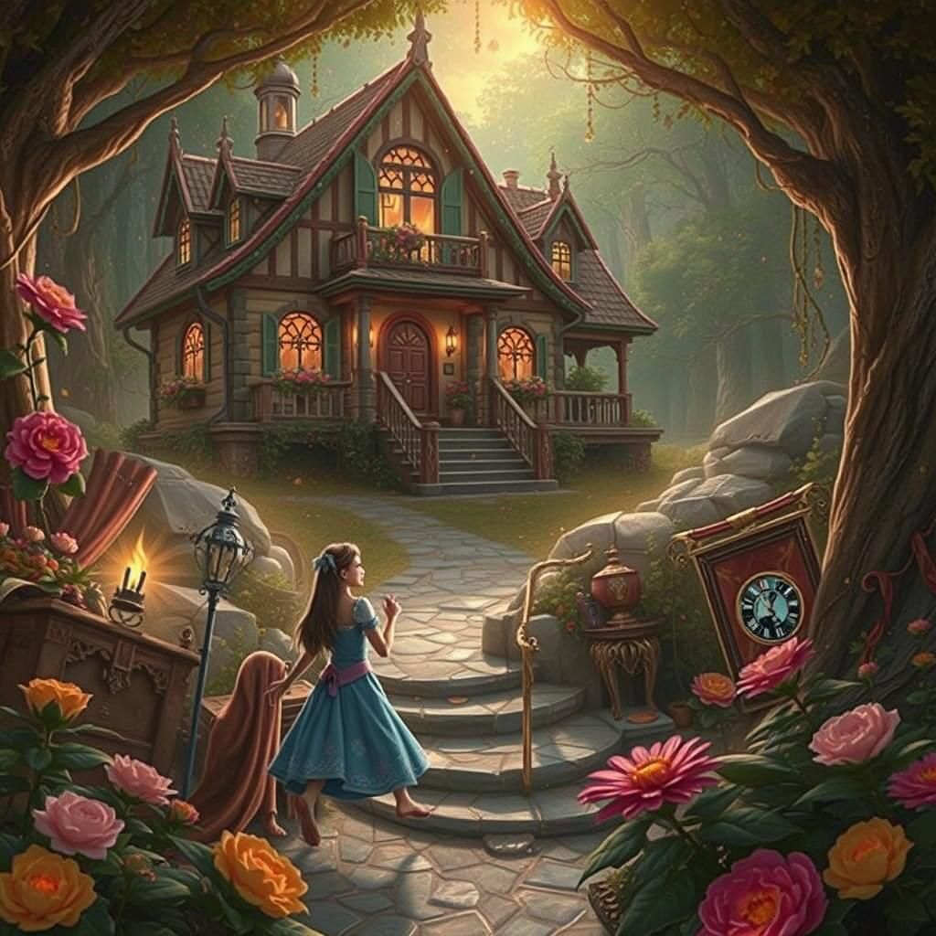 Magic Home in 3D Game Cinematic Style