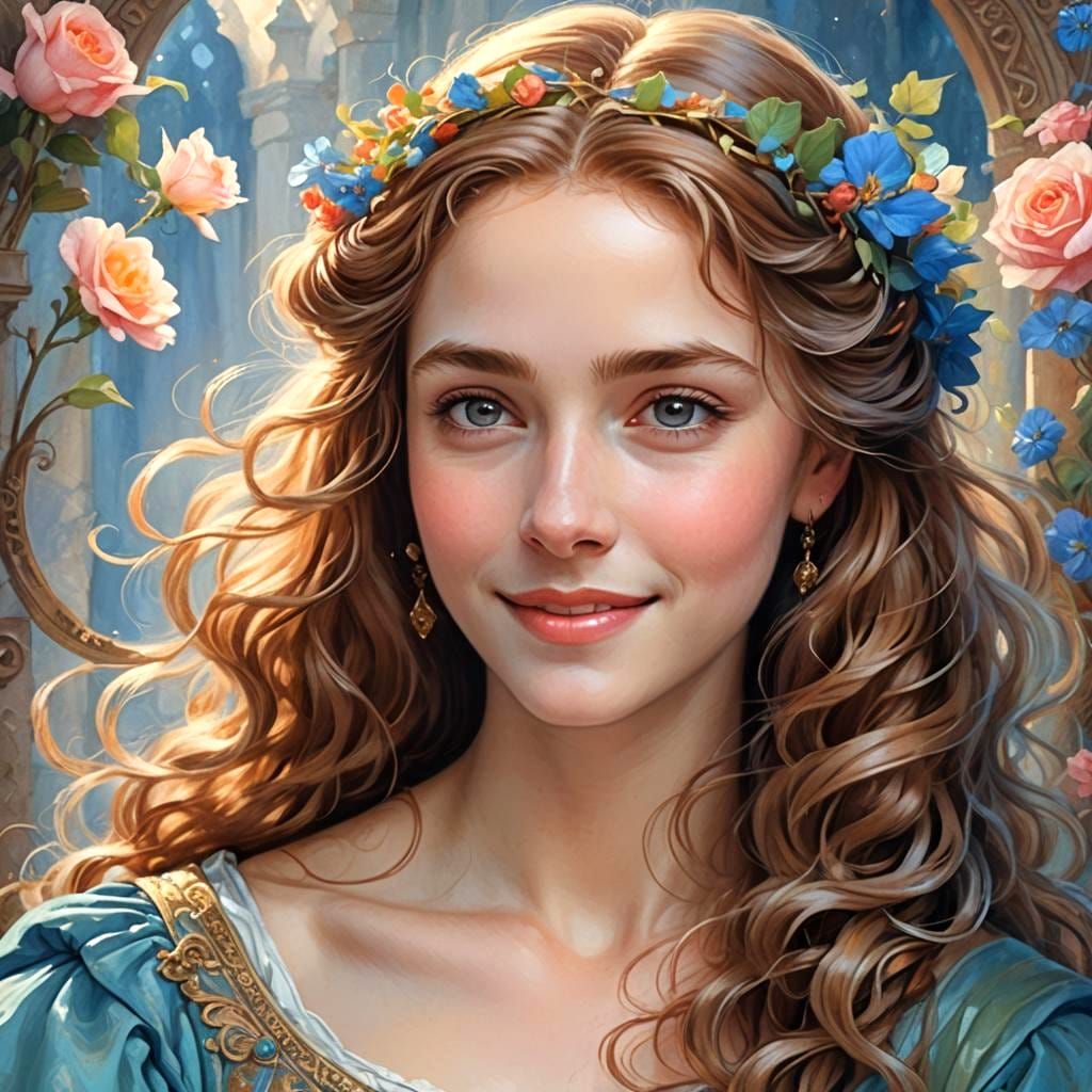 Romantic Juliet with a Beautiful Smile