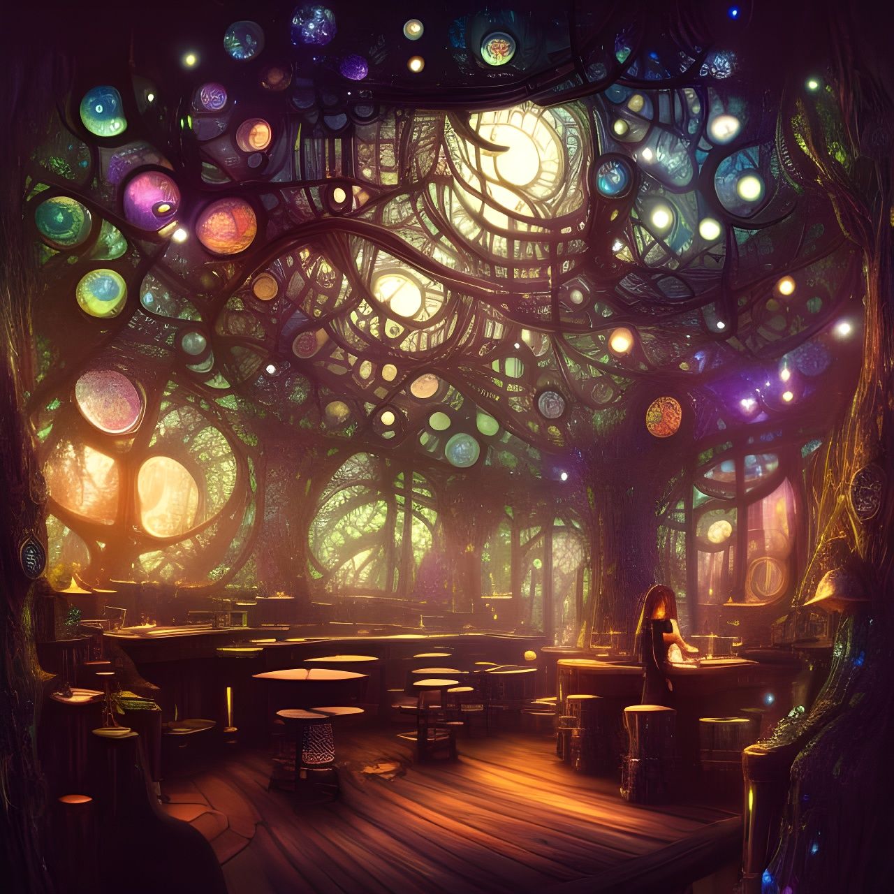 Clockpunk Bonsai Coffee Shop: A Digital Masterpiece