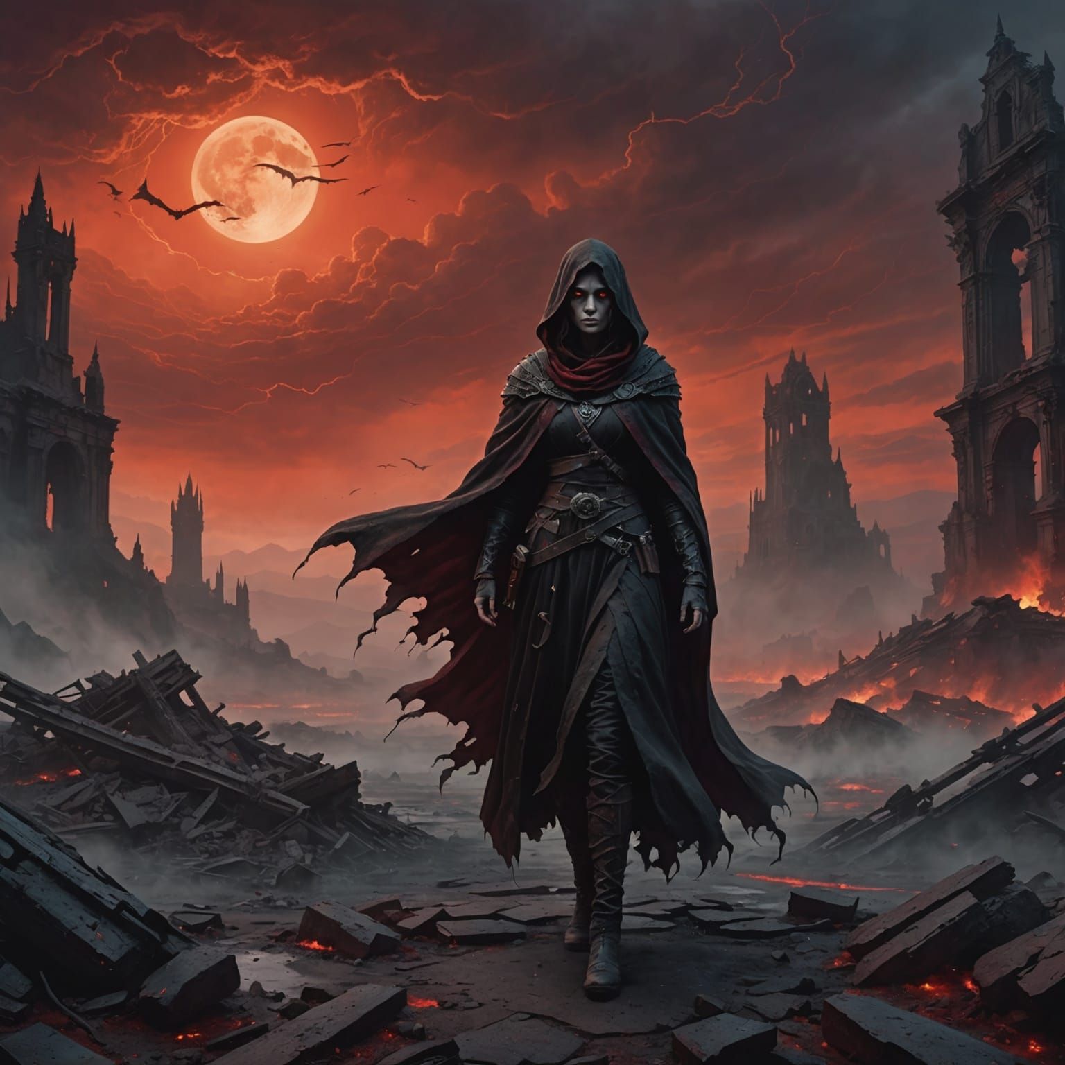 Obsidian Wasteland: A Woman's Terror in Ruins