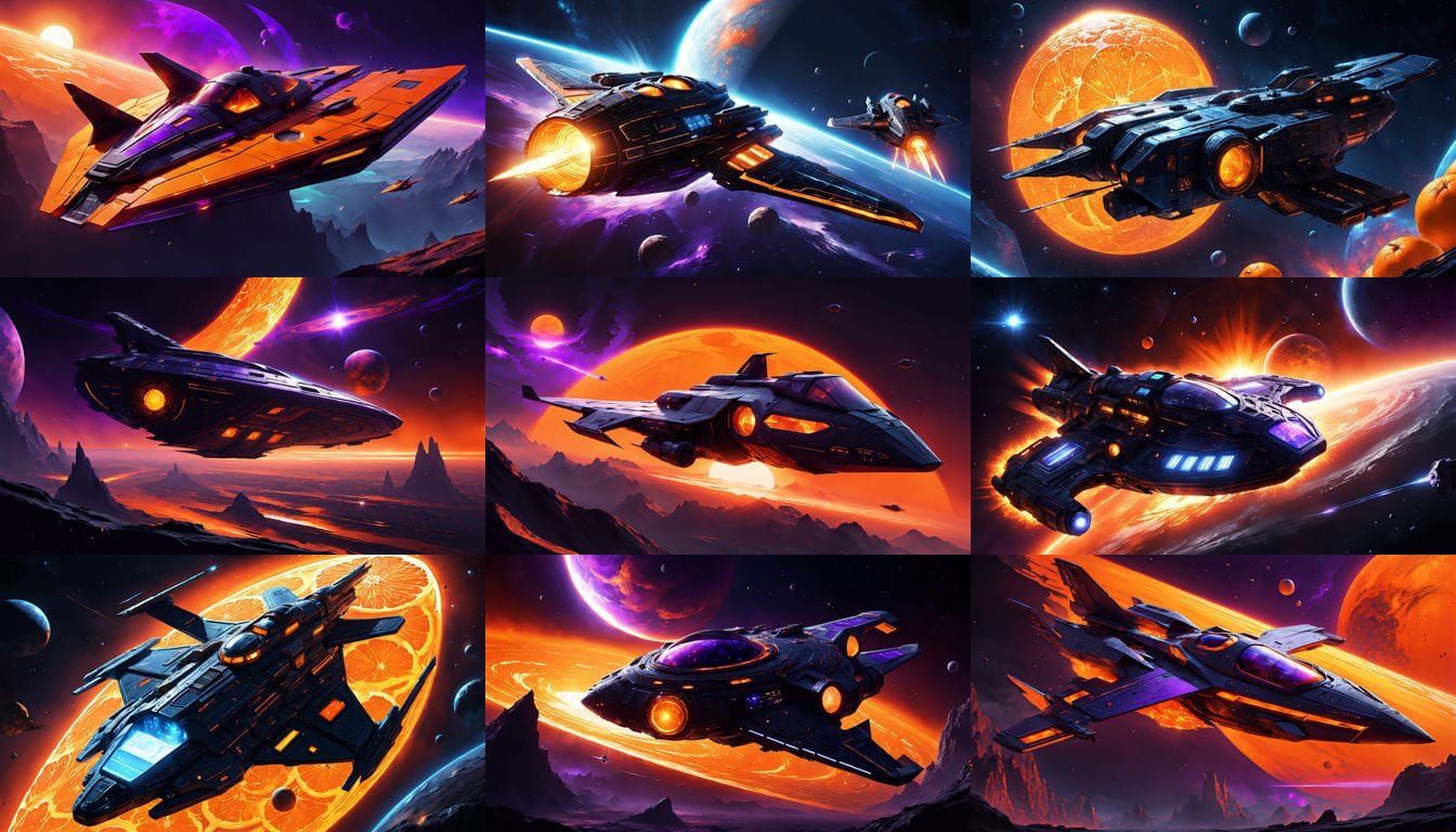 Emberwake Solar Scout Ship Riding Stellar Flares